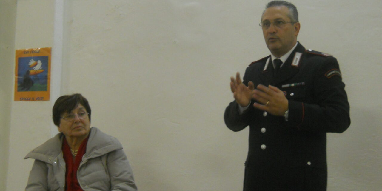 A VICARELLO SI IMPARA A PREVENIRE TRUFFE, AGGRESSIONI, SCIPPI, BORSEGGI, RAPINE E FURTI