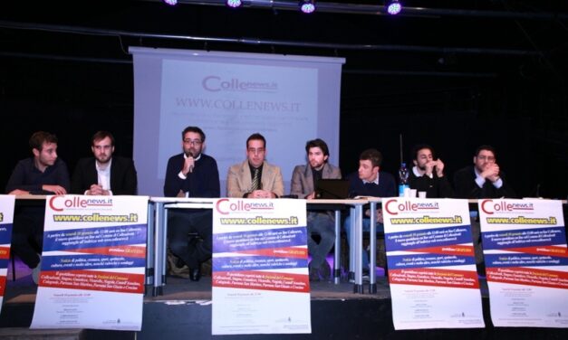 GRANDE SUCCESSO ALLA PRESENTAZIONE DI COLLENEWS ALLA SALA SPETTACOLO