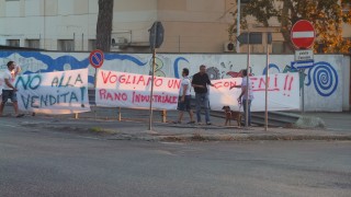 striscioni di protesta