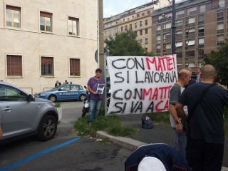 striscione politico