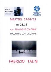 Manifesto mostra Fabrizio Talini Gruppo Fotografico