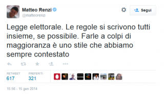 tweet Renzi