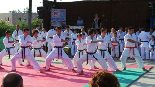 esibizione di karate