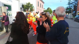 pubblico presente all'inaugurazione nuova sede della Pubblica Assistenza Guasticce