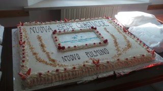 torta per l'inaugurazione nuova sede e nuovo mezzo della Pubblica Assistenza