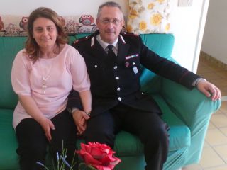 M.llo Relli con la moglie