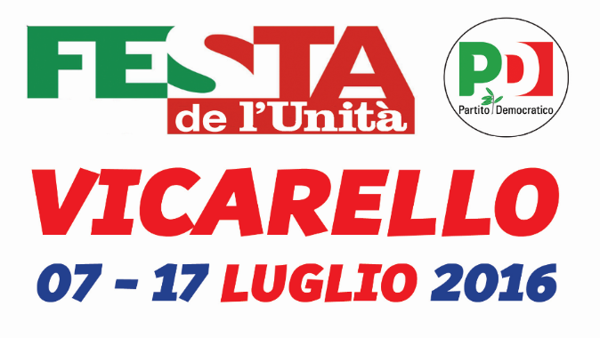 VICARELLO, AL VIA LA FESTA DE L’UNITÁ