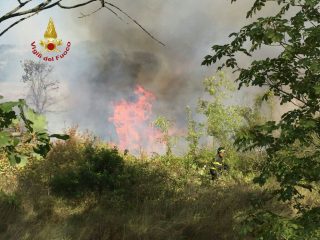 incendio a Parrana San Martino