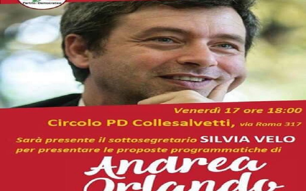 PD, CANDIDATURA ORLANDO: GLI APPUNTAMENTI IN CALENDARIO SUL TERRITORIO COLLIGIANO PER I SOSTENITORI DEL GUARDASIGILLI