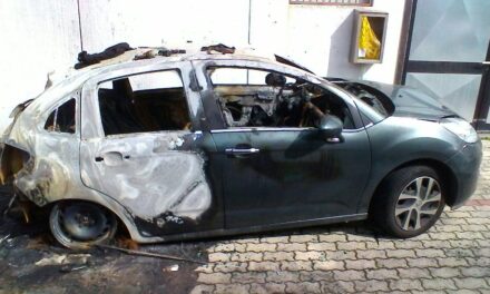 PAURA NELLA NOTTE, AUTO DATA ALLE FIAMME A COLLESALVETTI