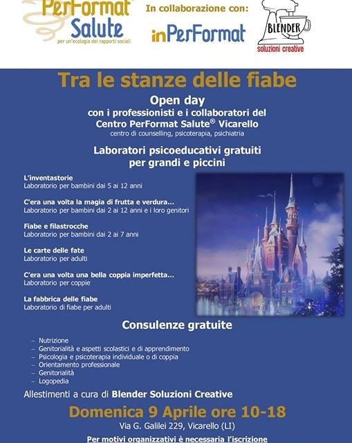 A VICARELLO “TRA LE STANZE DELLE FIABE” CON PERSONAGGI INVENTATI, FILASTROCCHE E CARTE FATATE