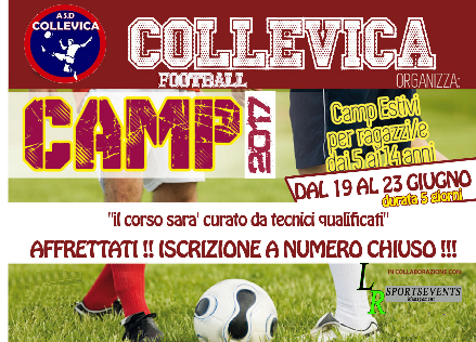 ARRIVA L’ESTATE E PUNTUALE TORNA IL COLLEVICA FOOTBALL CAMP: LA SCUOLA CALCIO PER BAMBINI