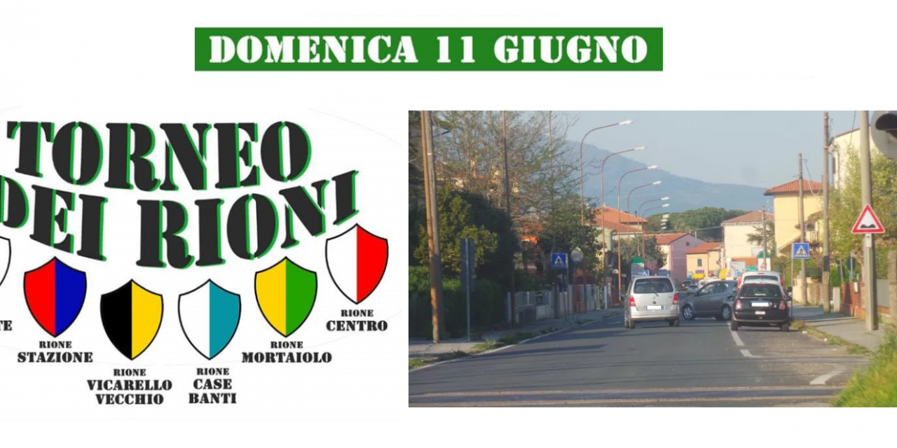 A VICARELLO È FESTA COL TORNEO DEI RIONI. E POI TUTTI ALLA CENA DI BENEFICENZA PER LA RICERCA SULLA SLA