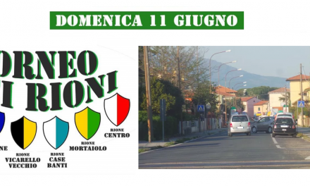 A VICARELLO È FESTA COL TORNEO DEI RIONI. E POI TUTTI ALLA CENA DI BENEFICENZA PER LA RICERCA SULLA SLA