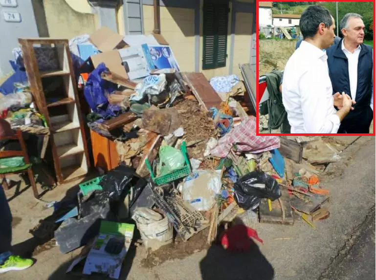 ENRICO ROSSI IN SOPRALLUOGO SUI CANTIERI DELL’ALLUVIONE