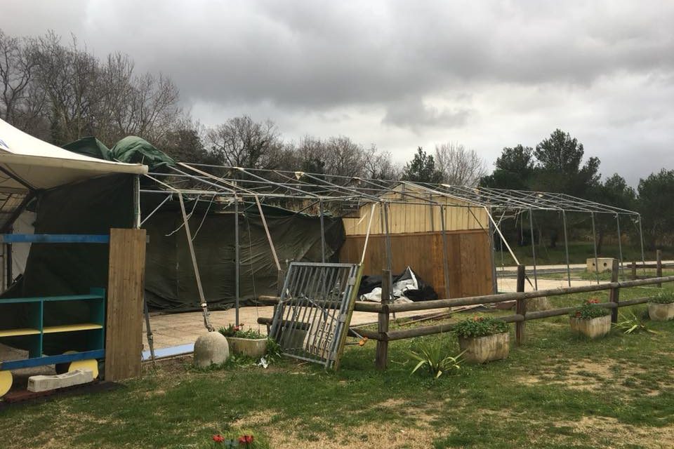 IL FORTE VENTO DANNEGGIA LE STRUTTURE ALLA PISTA DI STAGNO. IL POST-SFOGO SU FB DI MARCIS