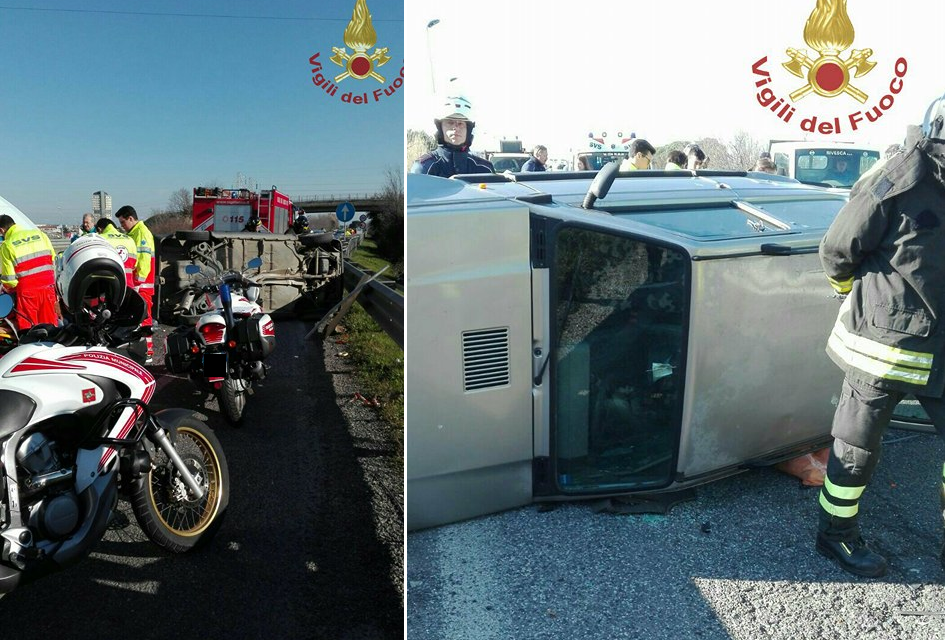 INCIDENTE STRADALE SULLA VARIANTE AURELIA ALL’ALTEZZA DELL’USCITA PER COLLESALVETTI