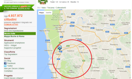 “DECORO URBANO”, ECCO IL BILANCIO DEL SISTEMA DI SEGNALAZIONE DEL DEGRADO: 16 RISOLTE E 95 IN CARICO