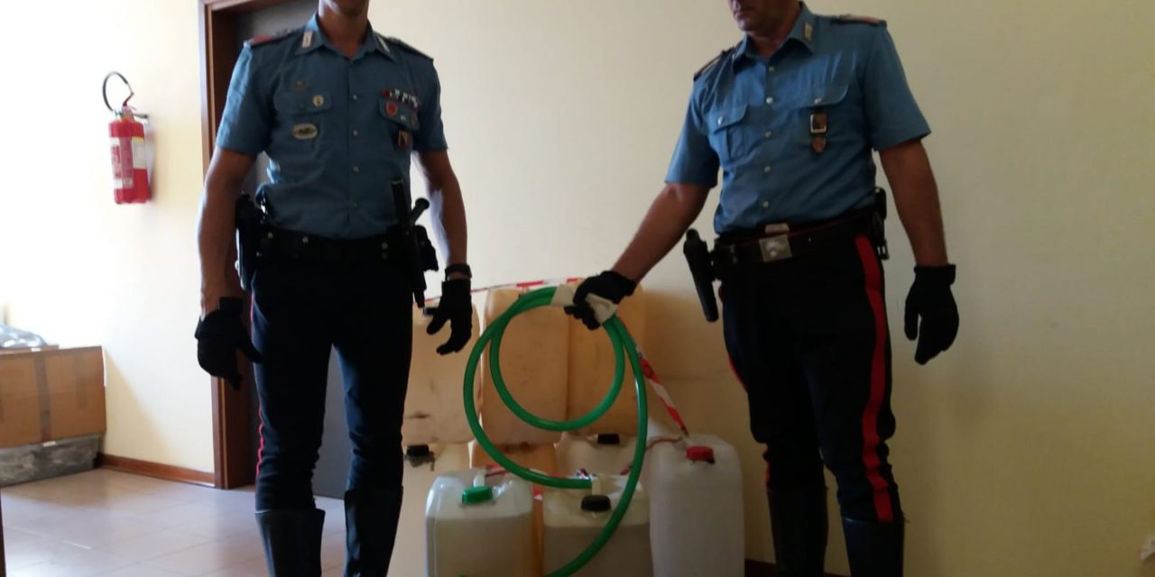 MARITO E MOGLIE SORPRESI ALL’INTERPORTO AD ASPORTARE CARBURANTE DAI SERBATOI DEI CAMION. DENUNCIATI