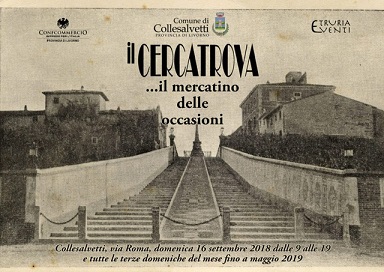 TORNA A COLLESALVETTI IL “CERCA-TROVA”, MERCATO DEDICATO AL COLLEZIONISMO E ALL’ANTIQUARIATO