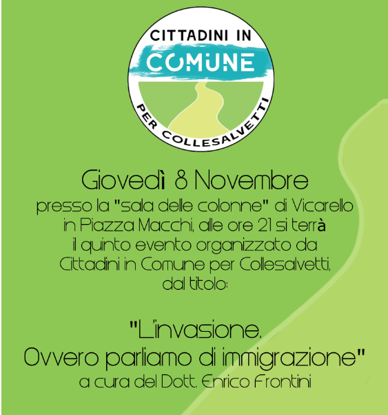 CON “CITTADINI IN COMUNE” PER PARLARE DI IMMIGRAZIONE