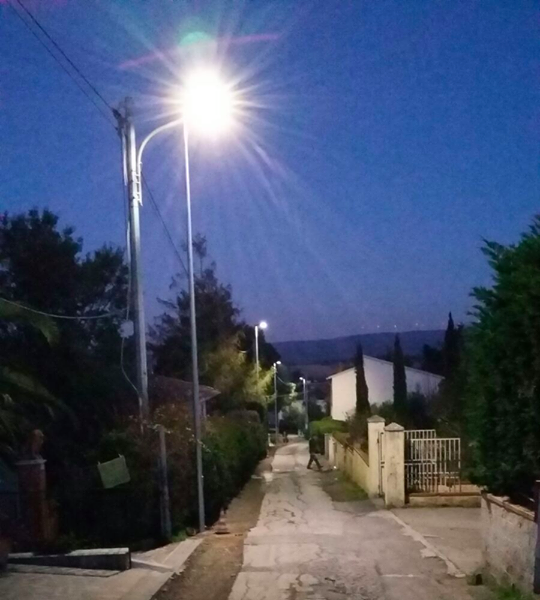 DUE NUOVI PUNTI LUCE A LED A LE CASE DI COLOGNOLE