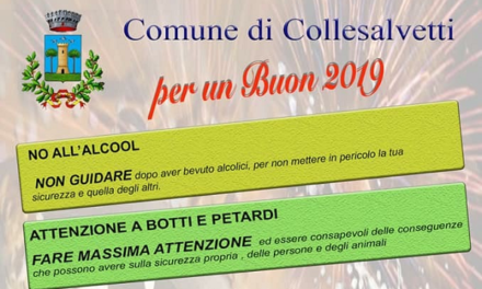 ULTIMO DELL’ANNO: ALCOOL E PETARDI, LE RACCOMANDAZIONI DEL COMUNE PER LA SICUREZZA