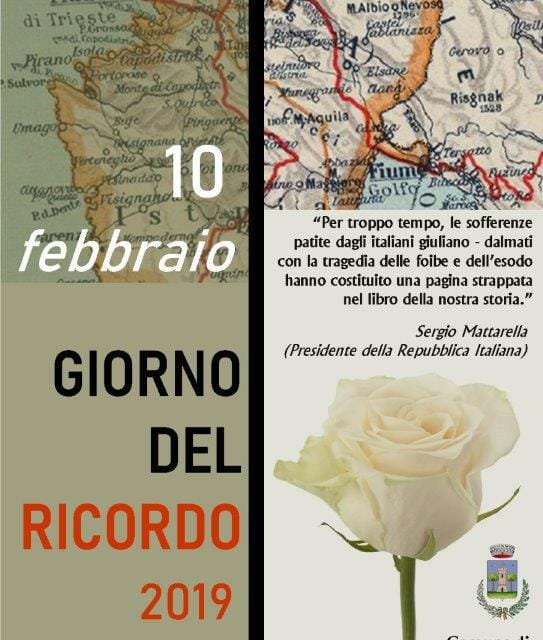 IL COMUNE DI COLLESALVETTI RENDE ONORE PUBBLICAMENTE A TUTTE LE VITTIME DELLE FOIBE