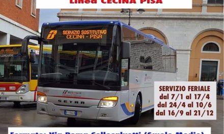 IL SERVIZIO SOSTITUTIVO FS DELLA LINEA CECINA-PISA FERMERÀ ANCHE A COLLESALVETTI (OLTRE A VICARELLO)