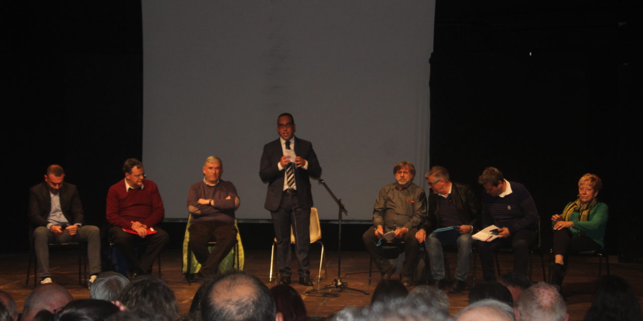 I CANDIDATI SINDACO A CONFRONTO AL DIBATTITO ELETTORALE ORGANIZZATO DA COLLENEWS