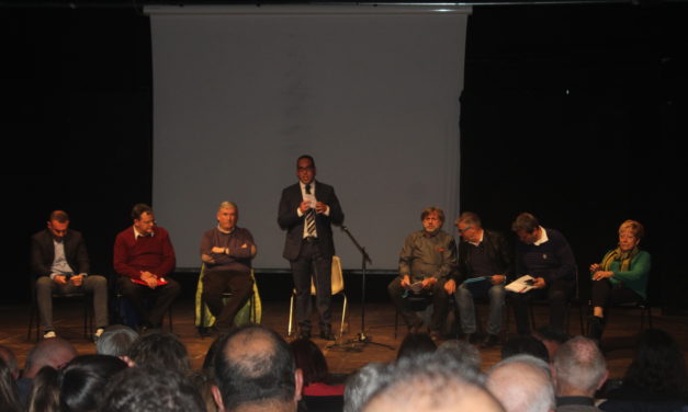 I CANDIDATI SINDACO A CONFRONTO AL DIBATTITO ELETTORALE ORGANIZZATO DA COLLENEWS