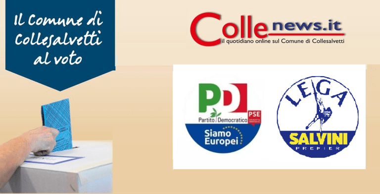 ELEZIONI EUROPEE: PD E LEGA I PARTITI PIÙ VOTATI NEL COMUNE DI COLLESALVETTI