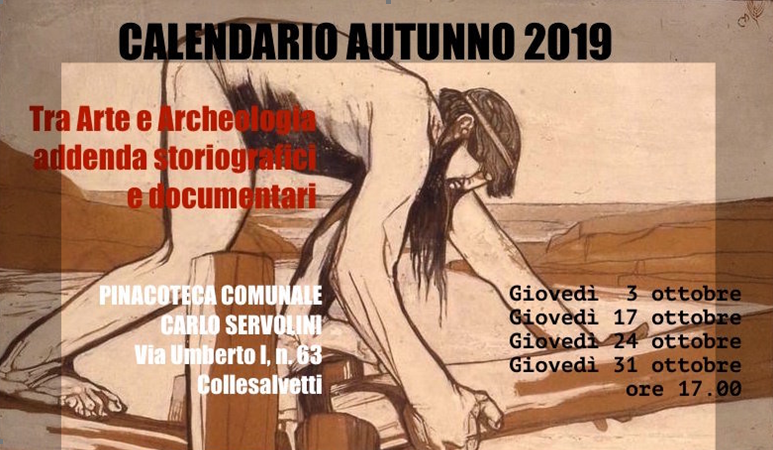 ALLA PINACOTECA SERVOLINI DI COLLESALVETTI AL VIA IL CALENDARIO AUTUNNO 2019