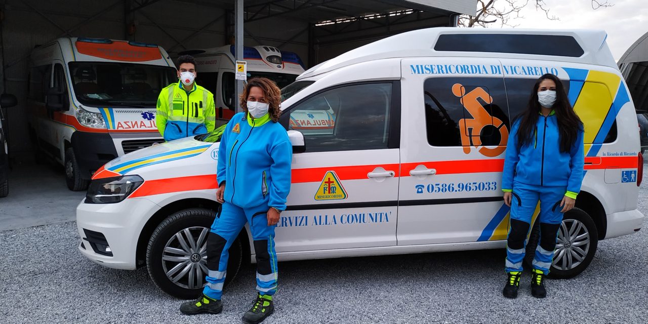 LA MISERICORDIA DI VICARELLO: “CONSEGNA A DOMICILIO DI MEDICINALI, ALIMENTARI E BENI DI PRIMA NECESSITÀ”