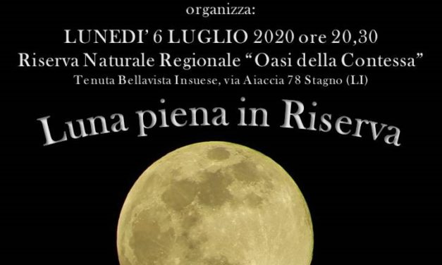 CON L’ASSOCIAZIONE GAIA PER UNA VISITA NOTTURNA AL CHIAROR DI LUNA ALL’OASI DELLA CONTESSA