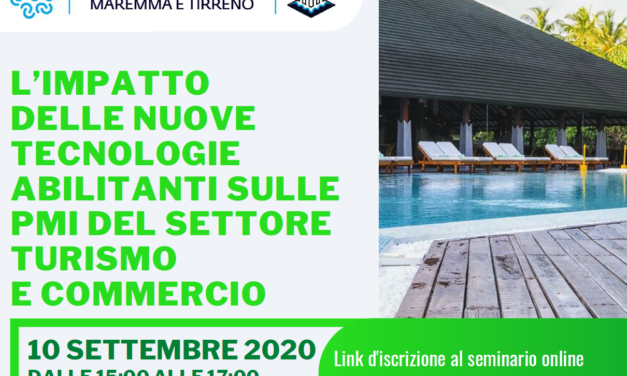 IMPRESE: NUOVO WEBINAR DELLA CAMERA DI COMMERCIO SULLE PMI DEL TURISMO E DEL COMMERCIO