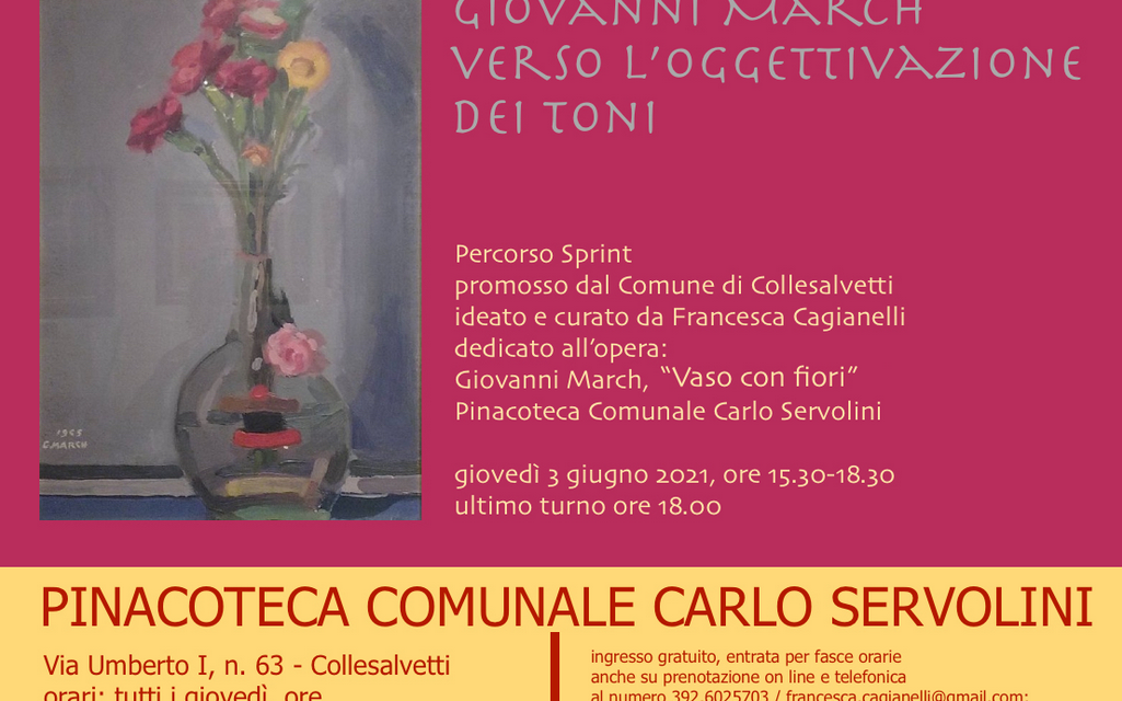 ALLA PINACOTECA DI COLLESALVETTI UN “PERCORSO SPRINT” DEDICATO A GIOVANNI MARCH