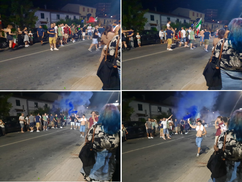 EUFORIA E GIOIA INCONTENIBILE SUL TERRITORIO COLLIGIANO PER IL SOGNO EUROPEO CHE SI AVVERA PER GLI AZZURRI