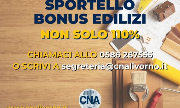 APRE IN CNA LO “SPORTELLO BONUS EDILIZI!” PER CITTADINI E IMPRESE