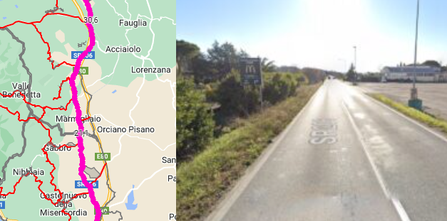 LAVORI SULLA S.R. 206 PER IL PASSAGGIO DELLA FIBRA OTTICA: ECCO DOVE