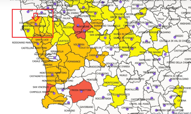 SICCITÀ: IL TERRITORIO DEL COMUNE DI COLLESALVETTI A LIVELLO DI CRITICITÀ MEDIA