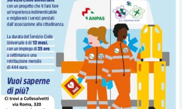SERVIZIO CIVILE ALLA PUBBLICA ASSISTENZA DI COLLESALVETTI