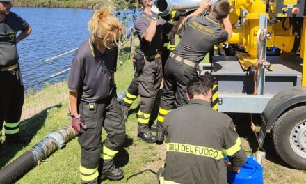 UNA NUOVA POMPA IDROVORA DA 9.000 LITRI AL MINUTO RAFFORZA LA DOTAZIONE PER LE EMERGENZE