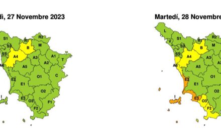 ALLERTA METEO IN TOSCANA: FORTI VENTI, MARE AGITATO E RISCHIO IDROGEOLOGICO