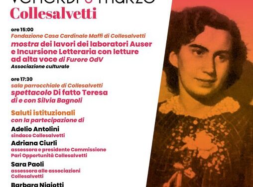 COLLESALVETTI CELEBRA IL RUOLO DELLA DONNA CON UN RICCO CALENDARIO DI EVENTI