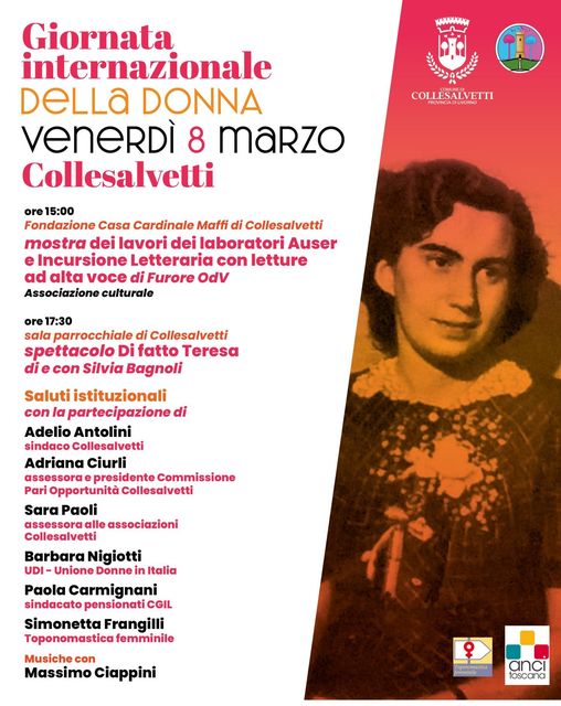 COLLESALVETTI CELEBRA IL RUOLO DELLA DONNA CON UN RICCO CALENDARIO DI EVENTI