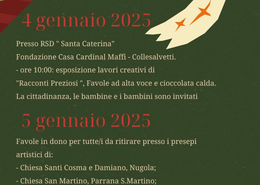 “FAVOLE IN DONO”: L’EPIFANIA ALL’INSEGNA DI RACCONTI E CONDIVISIONE