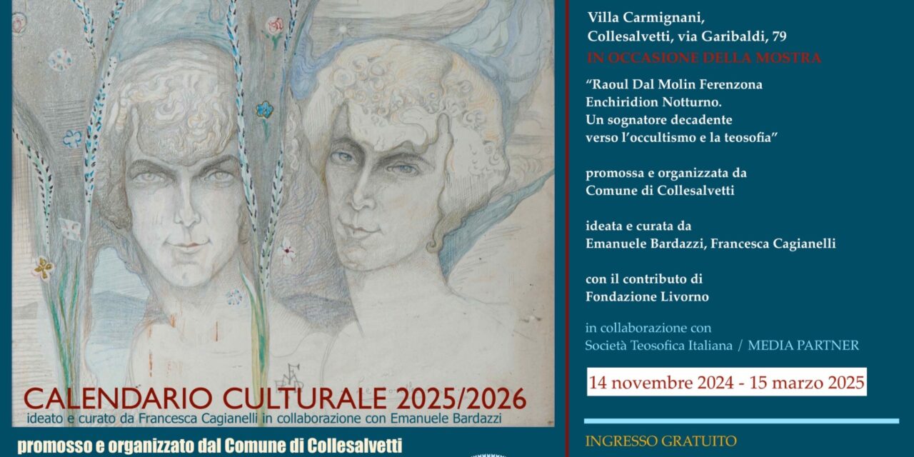 LA PINACOTECA SERVOLINI INAUGURA IL CALENDARIO CULTURALE 2024/2025