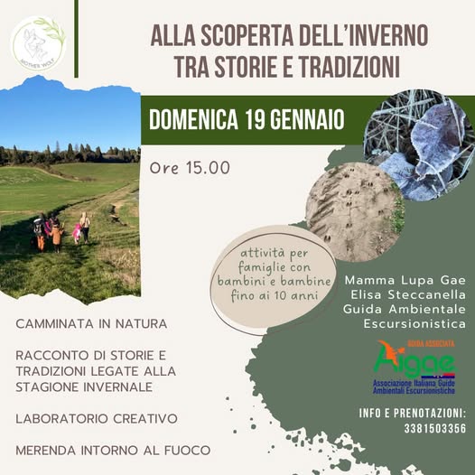 L’INVERNO RACCONTATO ATTRAVERSO LA NATURA: IL 19 GENNAIO IL TREKKING A MISURA DI BAMBINO