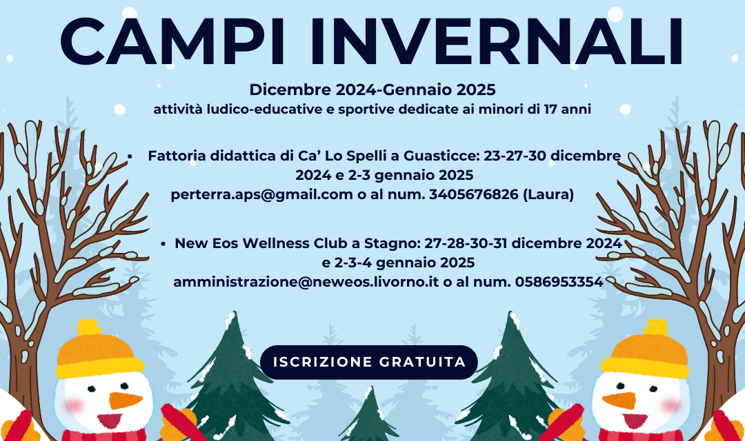 COLLESALVETTI: INIZIATE LE ISCRIZIONI PER I CAMPI INVERNALI GRATUITI PER I RESIDENTI